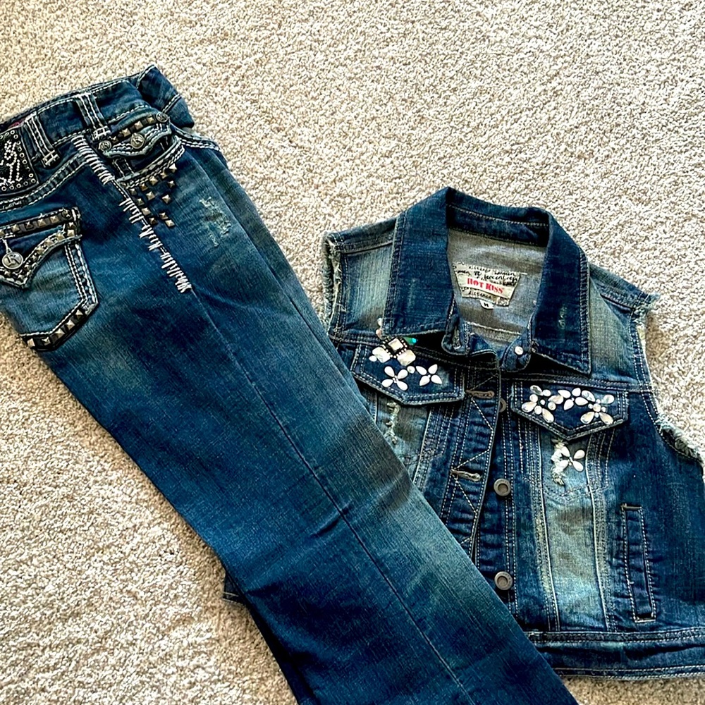 Denim Jeans w/vest